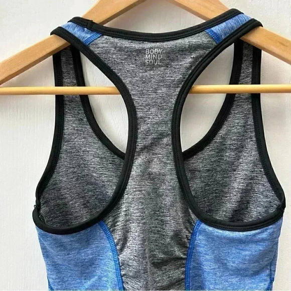 La Vie en Rose Workout Tank Top Shorts 2PC Gym Set Activewear Blue Black XS/S - Picture 10 of 15